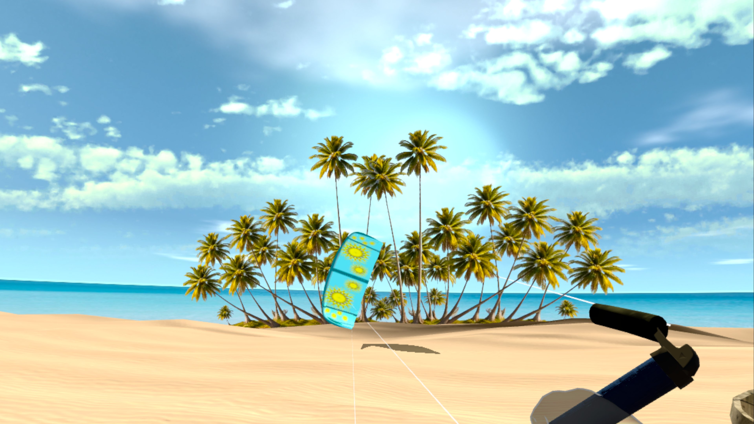 Realistic kite physics in Kitesurf Master Virtual Reality