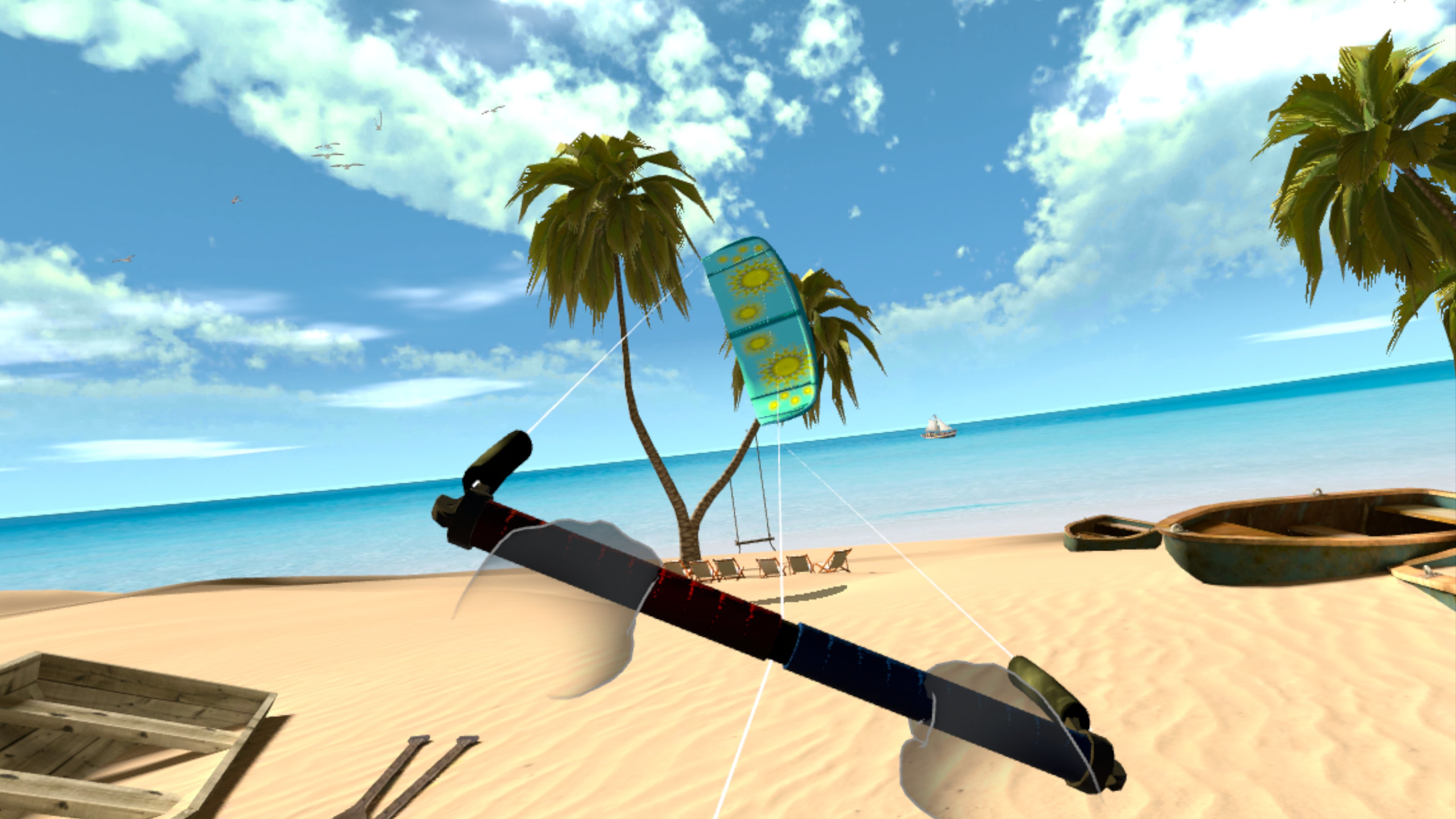 Virtual Reality kitesurfing training environment